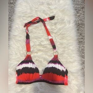 Orange & Black Bikini Top